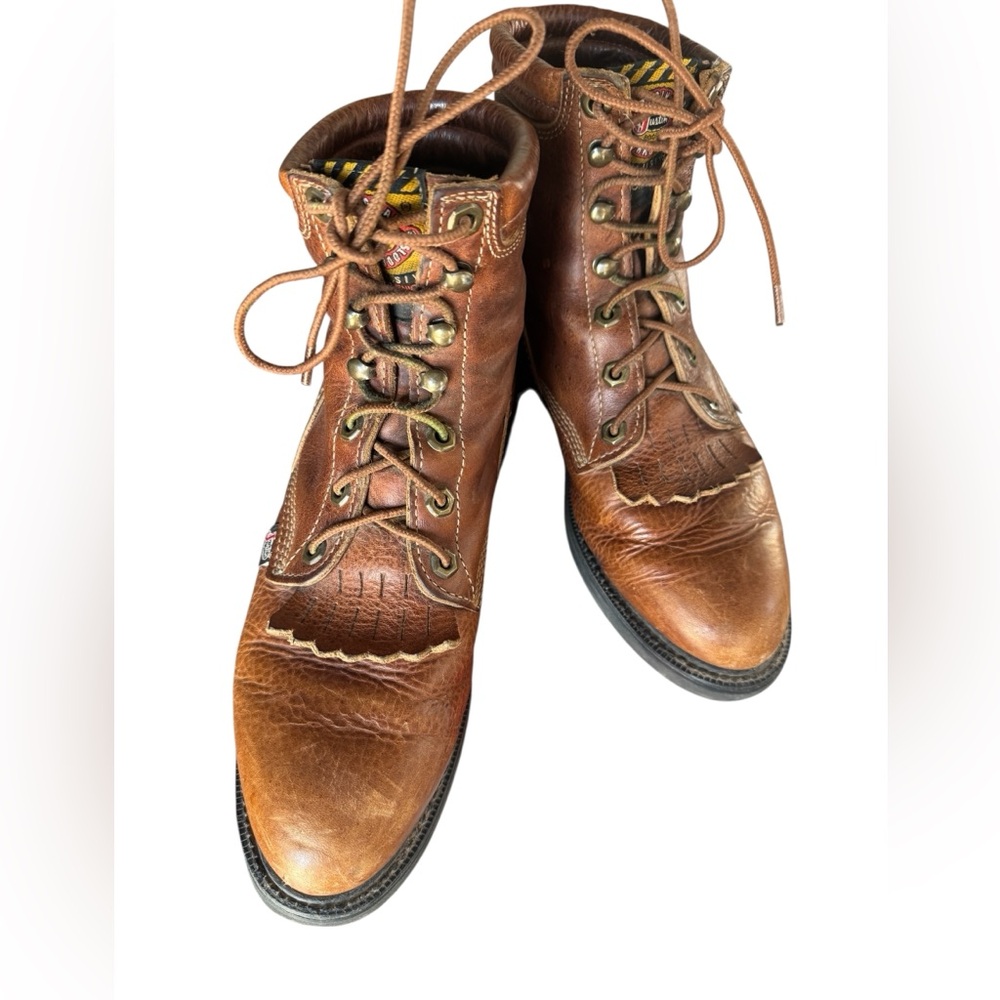Justin Original lace up workboot 8.5-D 770